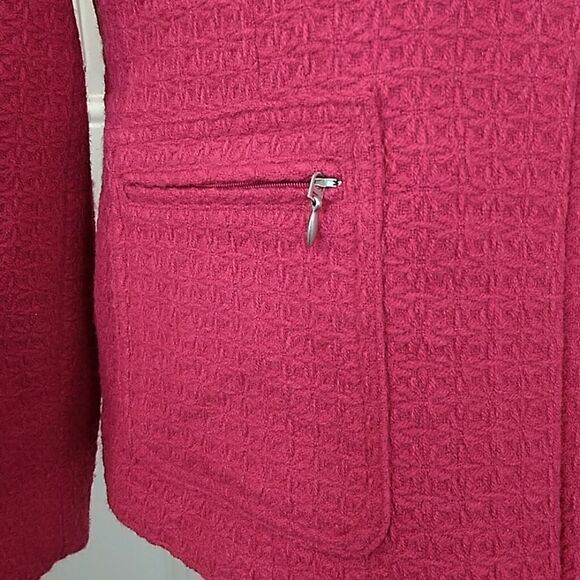 Coldwater Creek fuchsia zip-front jacket - Picture 3 of 8
